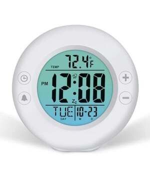 Digital Alarm - Westclox Clock Battery or Electric Lighted LCD